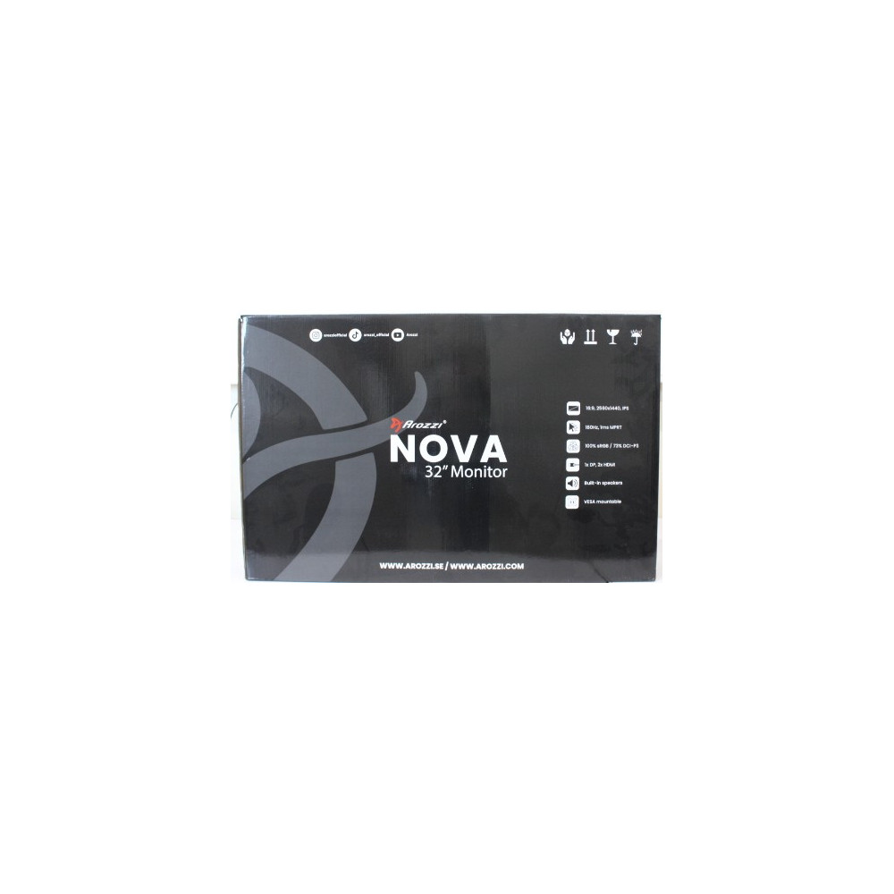 SALE OUT. Arozzi Nova 32" IPS, 180Hz, Computer Monitor - Forest Green | Arozzi | Nova | 32 " | IPS | QHD | 16:9 | 180 Hz | 1 ms 