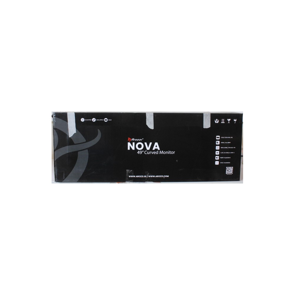 SALE OUT. Arozzi Nova 49" VA, 165Hz - Black | Arozzi | Nova | 49 " | VA | 32:9 | 165 Hz | 4 ms | 5120 x 1440 pixels | 350 cd/m |