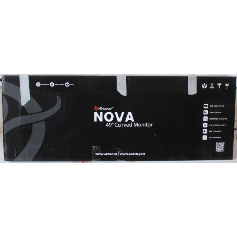 SALE OUT. Arozzi Nova 49" VA, 165Hz - Black | Arozzi | Nova | 49 " | VA | 32:9 | 165 Hz | 4 ms | 5120 x 1440 pixels | 350 cd/m |