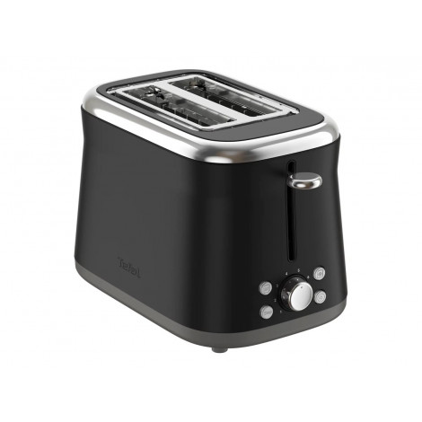 TEFAL Toaster | TT7208E0 Collection Retro | Power 850 W | Number of slots 2 | Housing material Stainless steel | Black