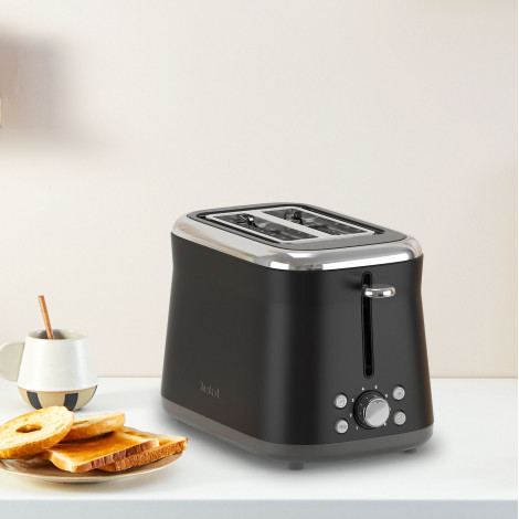 TEFAL Toaster | TT7208E0 Collection Retro | Power 850 W | Number of slots 2 | Housing material Stainless steel | Black