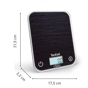 TEFAL Kitchen Scale | BC50D2V0 Optiss | Maximum weight (capacity) 5 kg | Display type LCD | Black