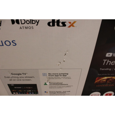 SALE OUT. Sharp 50HR7265E 50" (126cm) QLED 144Hz 4K Ultra HD Google TV, Dolby Vision, Dolby Atmos, Central Stand | SALE OUT. Sha