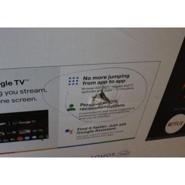 SALE OUT. Sharp 50HR7265E 50" (126cm) QLED 144Hz 4K Ultra HD Google TV, Dolby Vision, Dolby Atmos, Central Stand | SALE OUT. Sha