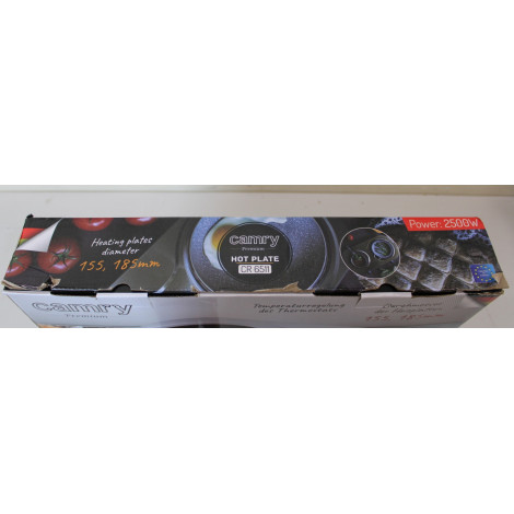 SALE OUT. Camry | CR 6511 | Number of burners/cooking zones 2 | Rotary knobs | Electric | Stainless steel | DAMAGED PACKAGING