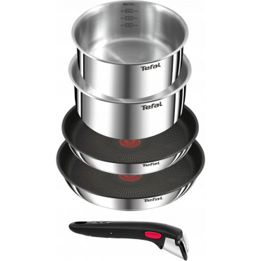 TEFAL | Ingenio Emotion 5-piece Set | L897S574 | Frying | Diameter 16/20/22/28 cm | Suitable for induction hob | Removable handl