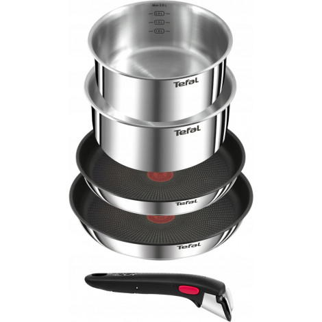 TEFAL | Ingenio Emotion 5-piece Set | L897S574 | Frying | Diameter 16/20/22/28 cm | Suitable for induction hob | Removable handl