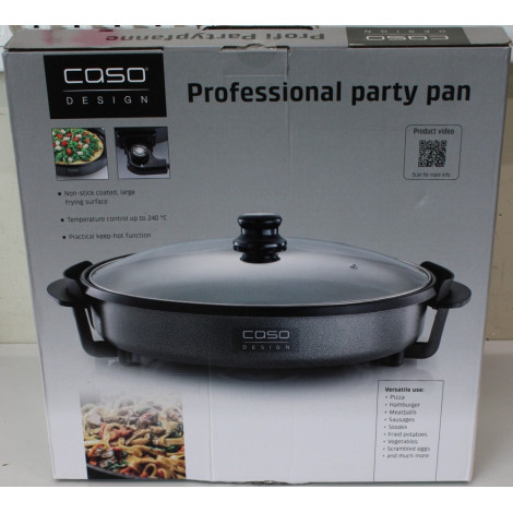 SALE OUT. Caso Professional Party Pan, 1500 W, Grey | Caso | Professional Party Pan | 1500 W | Number of programs 1 | Grey | DAM