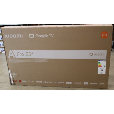 SALE OUT. Xiaomi QLED TV A Pro 2026 55'' | Xiaomi QLED TV A Pro 2026 | 55 | Smart TV | Google TV | 4K UHD | DAMAGED PACKAGING