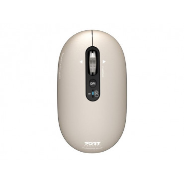 PORT CONNECT Mouse | PURE MAC | Wireless | Bluetooth | Beige Perle