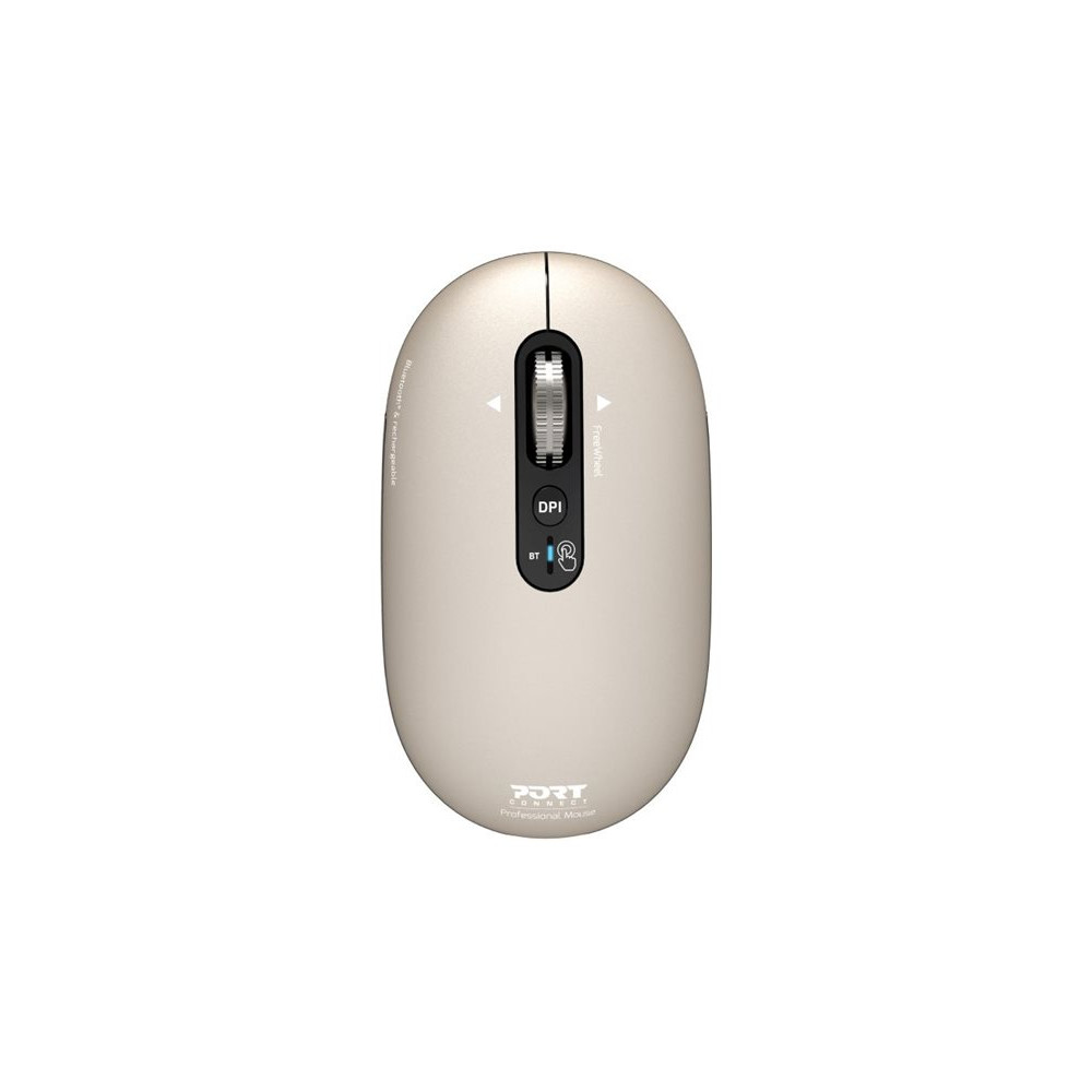 PORT CONNECT Mouse | PURE MAC | Wireless | Bluetooth | Beige Perle