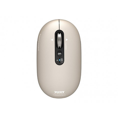 PORT CONNECT Mouse | PURE MAC | Wireless | Bluetooth | Beige Perle