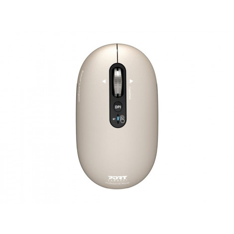 PORT CONNECT Mouse | PURE MAC | Wireless | Bluetooth | Beige Perle