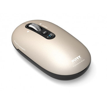 PORT CONNECT Mouse | PURE MAC | Wireless | Bluetooth | Beige Perle