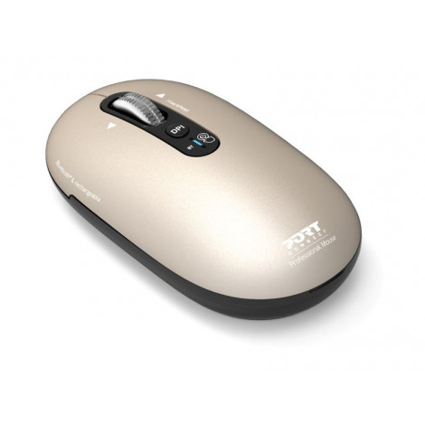 PORT CONNECT Mouse | PURE MAC | Wireless | Bluetooth | Beige Perle