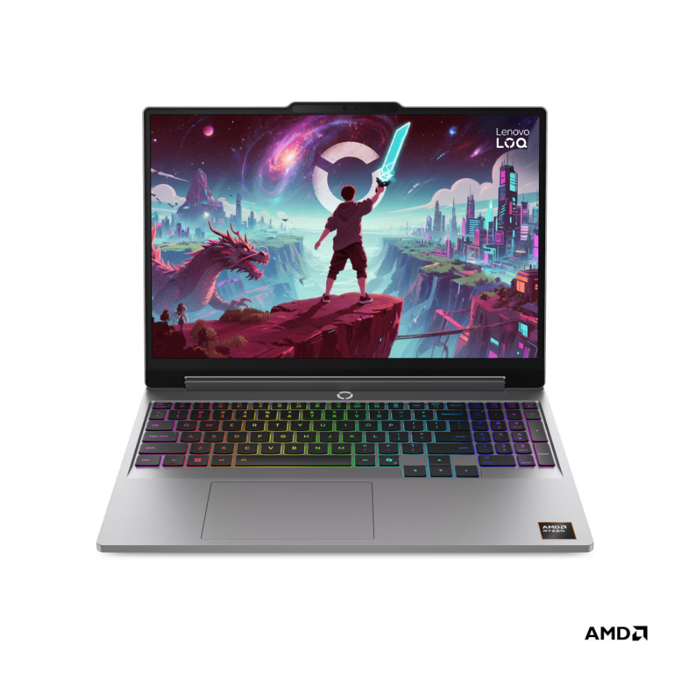 Lenovo LOQ 15AHP11 AMD | Luna Grey | 15.3 " | IPS | WUXGA | 1920 x 1200 pixels | Anti-glare | AMD Ryzen 7 | 250 | 16 GB | SODIMM