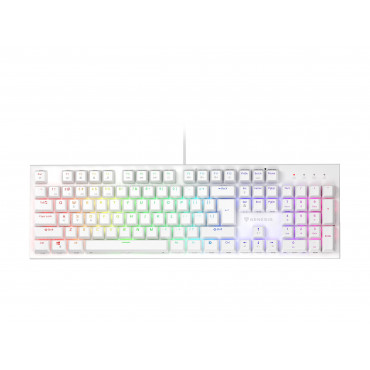 Genesis THOR 303 | Mechanical Gaming Keyboard | Wired | US | White | USB Type-A | Outemu Peach Silent