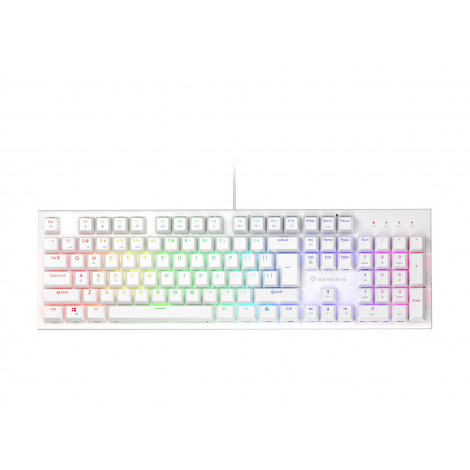 Genesis THOR 303 | Mechanical Gaming Keyboard | Wired | US | White | USB Type-A | Outemu Peach Silent