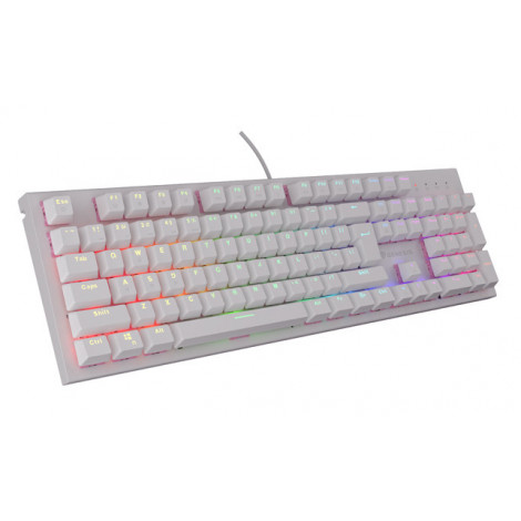 Genesis THOR 303 | Mechanical Gaming Keyboard | Wired | US | White | USB Type-A | Outemu Peach Silent