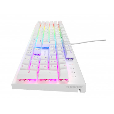 Genesis THOR 303 | Mechanical Gaming Keyboard | Wired | US | White | USB Type-A | Outemu Peach Silent