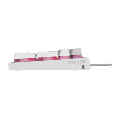 Genesis THOR 303 | Mechanical Gaming Keyboard | Wired | US | White | USB Type-A | Outemu Peach Silent