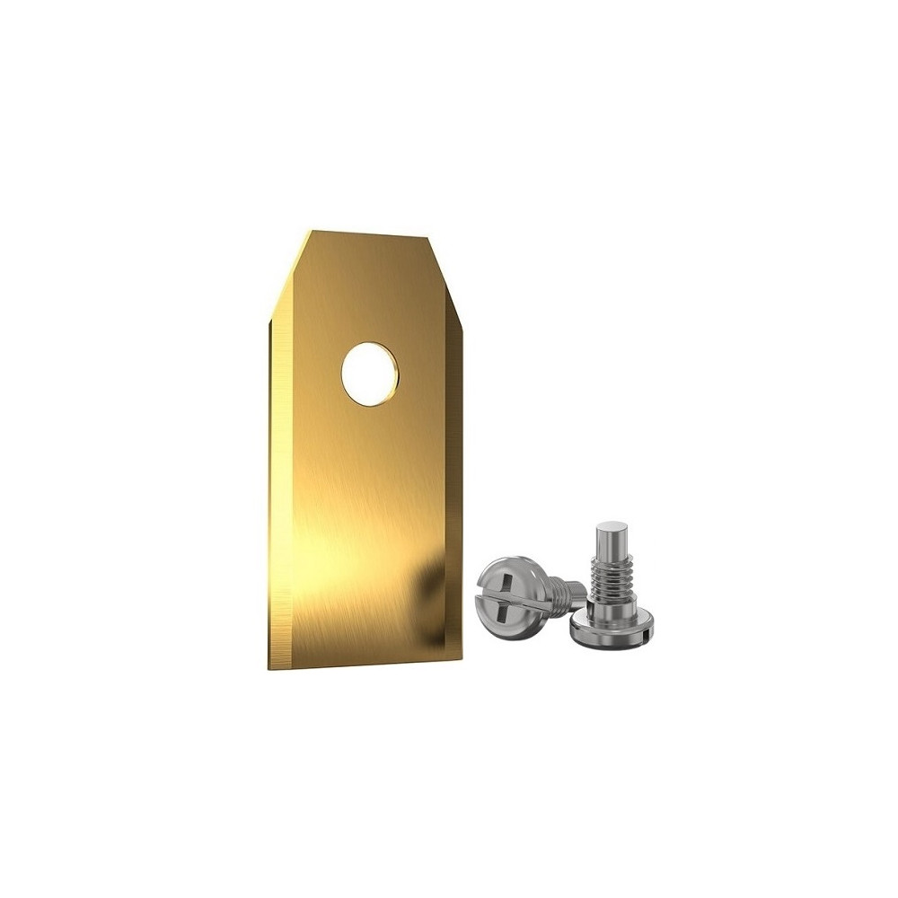 Automatinės vejapjovės peiliukai, 35x18x0.75 mm, padengti titanu, 30vnt.