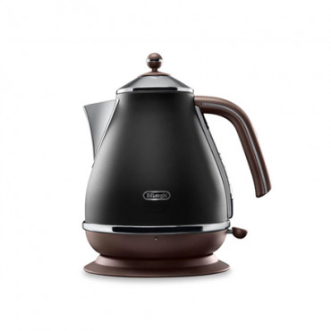 Delonghi | Icona Vintage | KBOV2001BK | Standard kettle | 2000 W | 1.7 L | Stainless steel | 360 rotational base | Black