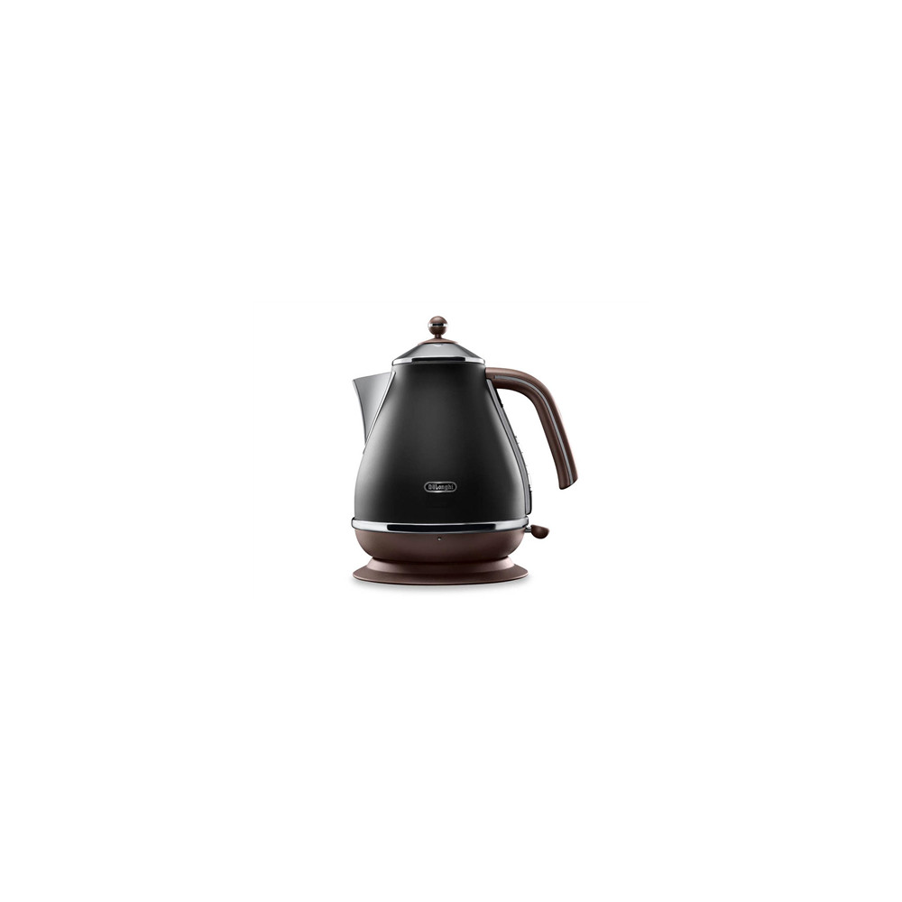 Delonghi | Icona Vintage | KBOV2001BK | Standard kettle | 2000 W | 1.7 L | Stainless steel | 360 rotational base | Black