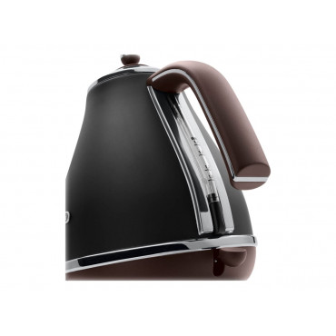 Delonghi | Icona Vintage | KBOV2001BK | Standard kettle | 2000 W | 1.7 L | Stainless steel | 360 rotational base | Black