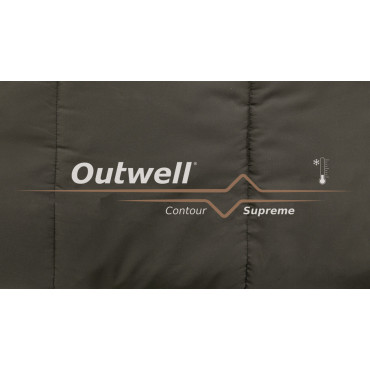 Outwell | Contour Supreme | Sleeping Bag | 220 x 85 cm | -20/13 C | Left Zipper