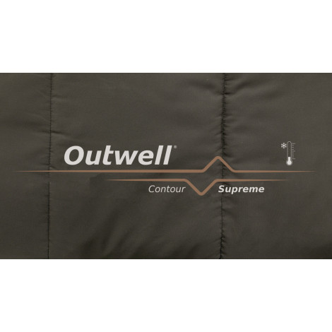 Outwell | Contour Supreme | Sleeping Bag | 220 x 85 cm | -20/13 C | Left Zipper