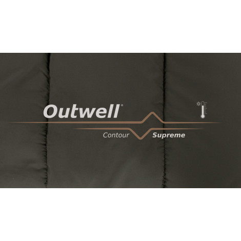 Outwell | Contour Supreme | Sleeping Bag | 220 x 85 cm | -20/13 C | Left Zipper