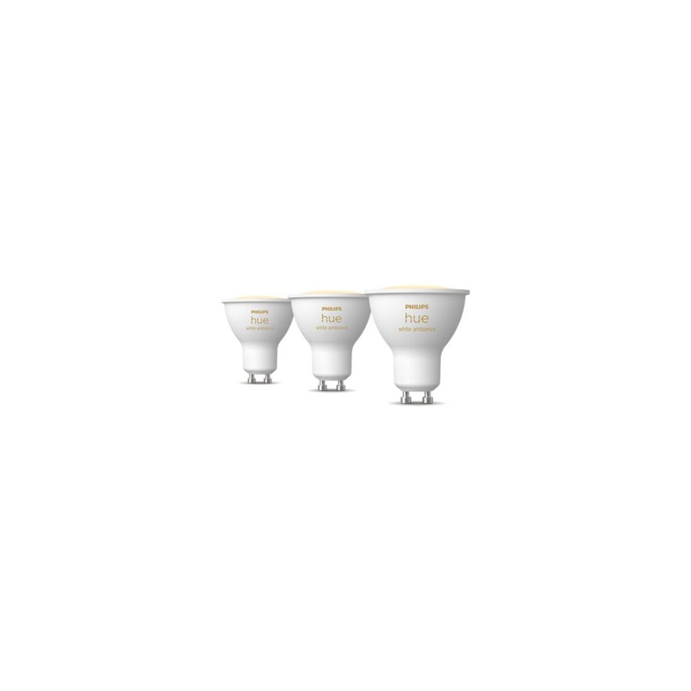 Philips Hue Smart Spotlight, 3pcs pack | GU10 | 4.2 W | Warm to cool white light