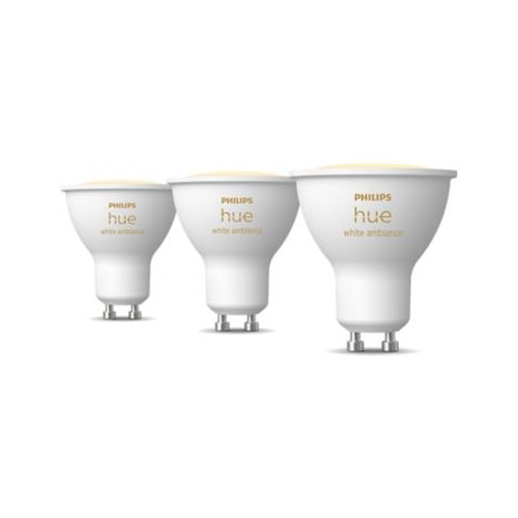 Philips Hue Smart Spotlight, 3pcs pack | GU10 | 4.2 W | Warm to cool white light
