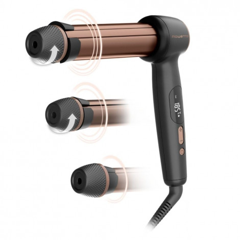 Rowenta CF4620E0 | Twist Curl Curling Iron | Ceramic heating system | Ion conditioning | Barrel diameter 27, 32. 38 mm | Tempera