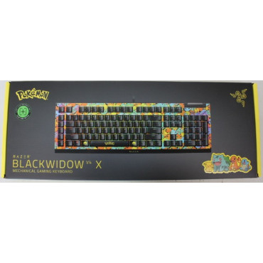 SALE OUT. SALE OUT. Razer BlackWidow V4 X | Mechanical Gaming Keyboard | Wired | US | Green Mechanical Switches | Pokémon Editio