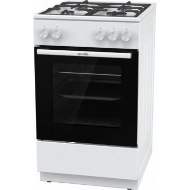 Gorenje GG5A10WFFM | Cooker | Hob type Gas | Oven type Gas | White | Width 50 cm | Grilling | Depth 59.4 cm | 70 L