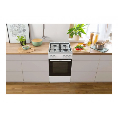 Gorenje GG5A10WFFM | Cooker | Hob type Gas | Oven type Gas | White | Width 50 cm | Grilling | Depth 59.4 cm | 70 L