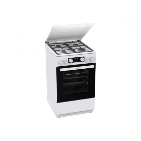 Gorenje GK5C42WF-B | Cooker | Hob type Gas | Oven type Electric | White | Width 50 cm | Grilling | Depth 59.4 cm | 70 L