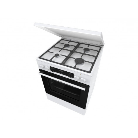 Gorenje GK6C5WF | Cooker | Hob type Gas | Oven type Electric | White | Width 60 cm | Grilling | Depth 60 cm | 71 L