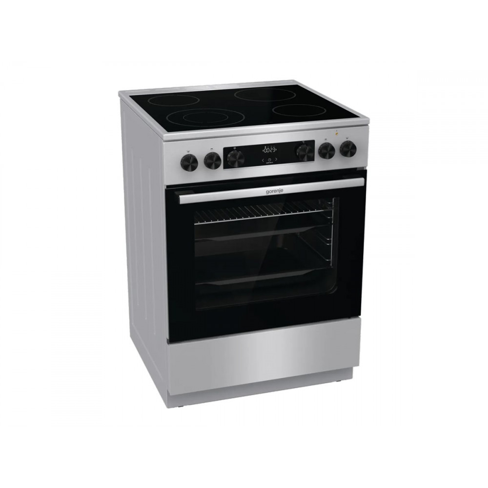 Gorenje GECS6C70XC | Cooker | Hob type Ceramic | Oven type Electric | Stainless steel | Width 60 cm | Grilling | Depth 60 cm | 7