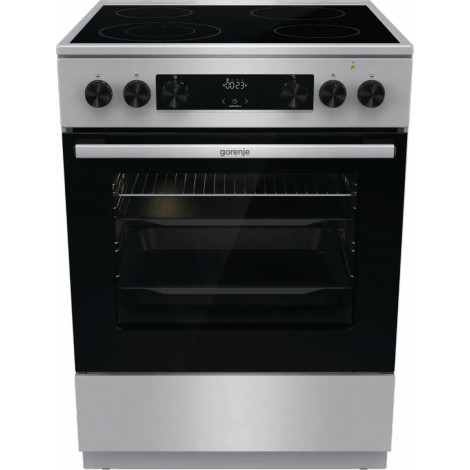 Gorenje GECS6C70XC | Cooker | Hob type Ceramic | Oven type Electric | Stainless steel | Width 60 cm | Grilling | Depth 60 cm | 7
