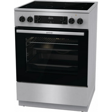 Gorenje GECS6C70XC | Cooker | Hob type Ceramic | Oven type Electric | Stainless steel | Width 60 cm | Grilling | Depth 60 cm | 7