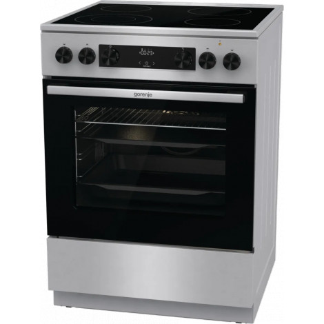 Gorenje GECS6C70XC | Cooker | Hob type Ceramic | Oven type Electric | Stainless steel | Width 60 cm | Grilling | Depth 60 cm | 7