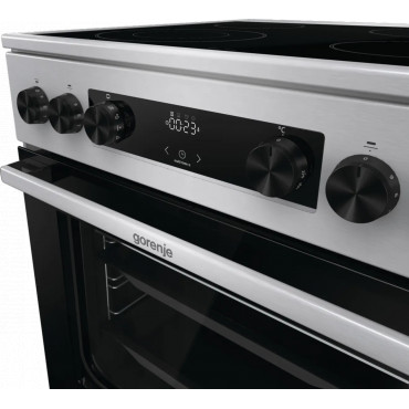 Gorenje GECS6C70XC | Cooker | Hob type Ceramic | Oven type Electric | Stainless steel | Width 60 cm | Grilling | Depth 60 cm | 7