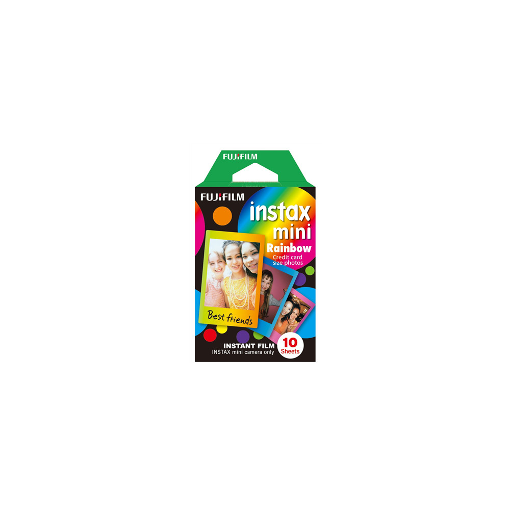 Fujifilm | Instax Mini Rainbow Instant Film | 86 x 54 mm | Quantity 10