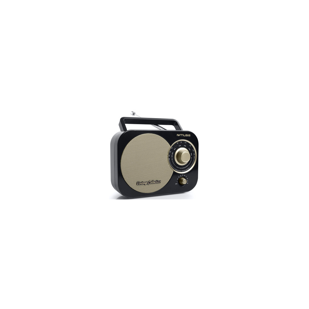 Muse | Portable radio | M-055RB | AUX in | Black/Gold