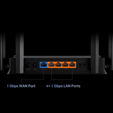 TP-LINK Archer BE220 | BE3600 Dual-Band Wi-Fi 7 Router | 802.11be | Ethernet LAN (RJ-45) ports 4 | 10/100/1000 Mbit/s | Mesh Sup