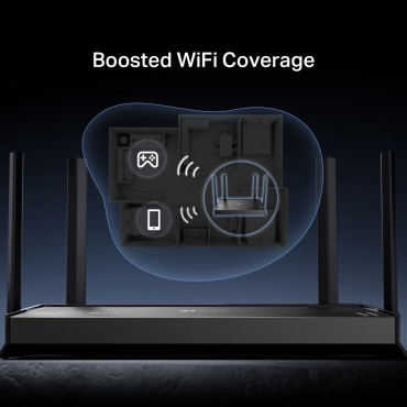 TP-LINK Archer BE220 | BE3600 Dual-Band Wi-Fi 7 Router | 802.11be | Ethernet LAN (RJ-45) ports 4 | 10/100/1000 Mbit/s | Mesh Sup