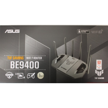 SALE OUT. Asus TUF-BE9400 Tri-Band WiFi 7 Gaming Router, EU+UK | SALE OUT. TUF-BE9400 Tri-Band WiFi 7 Gaming Router, EU+UK | 802